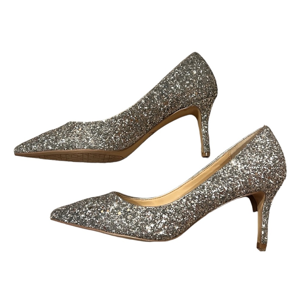 Jewel Badgley Mischka sparkly heels